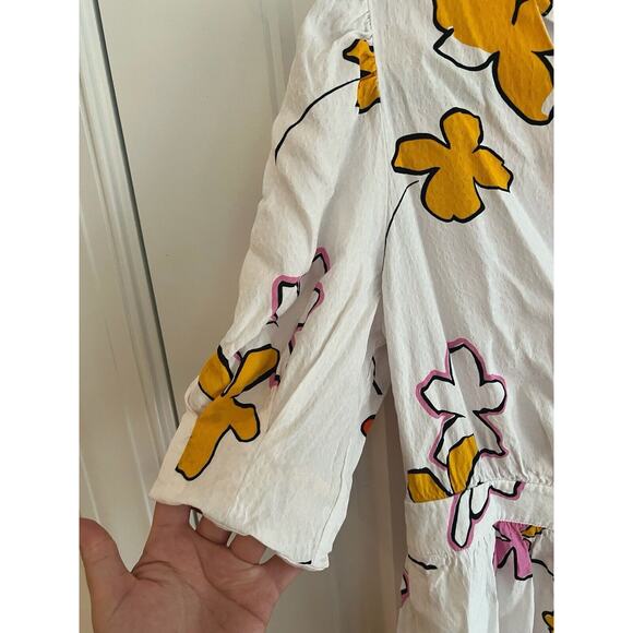 Ted Baker Floral Print Wrap Mini Dress Sz 3 (Medium 8/10)‎ - Picture 3 of 5